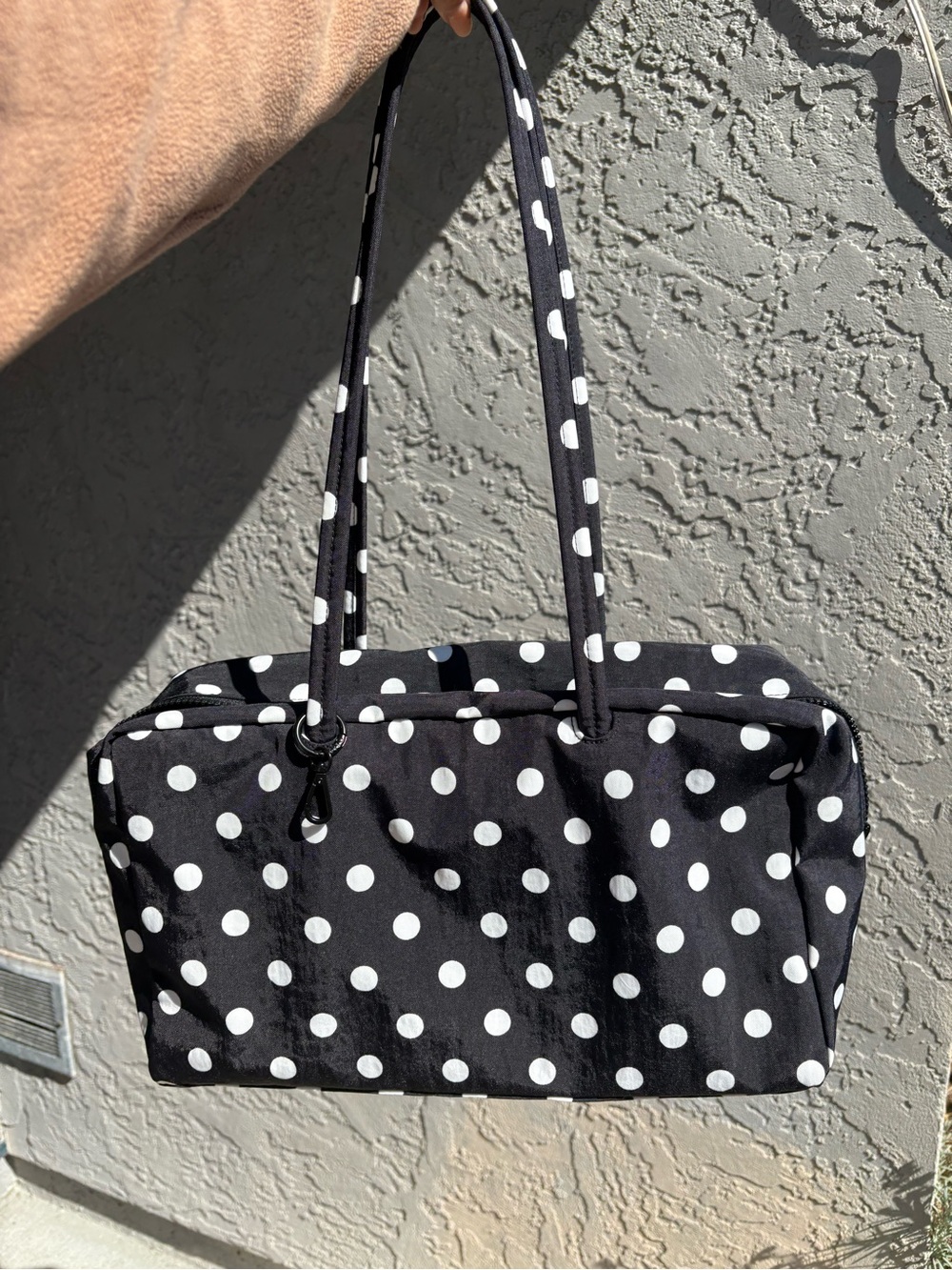 Baggu Urban Outfitters Polka Dot Medium Bowler: Black